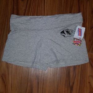 NWT Missouri Tigers Yoga Roll Top Shorts